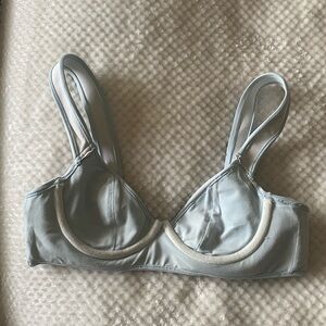 Minimale Animale Neoprene Elegant Blue Bikini Top